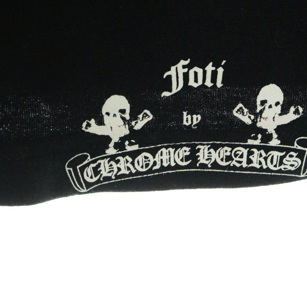 CHROME HEARTS(クロムハーツ) OLD FOTI SKULL GRAPHIC TEE オールド フォティ スカル グラフィック ロゴプリント クルーネック 半袖Tシャツカットソー ブラック