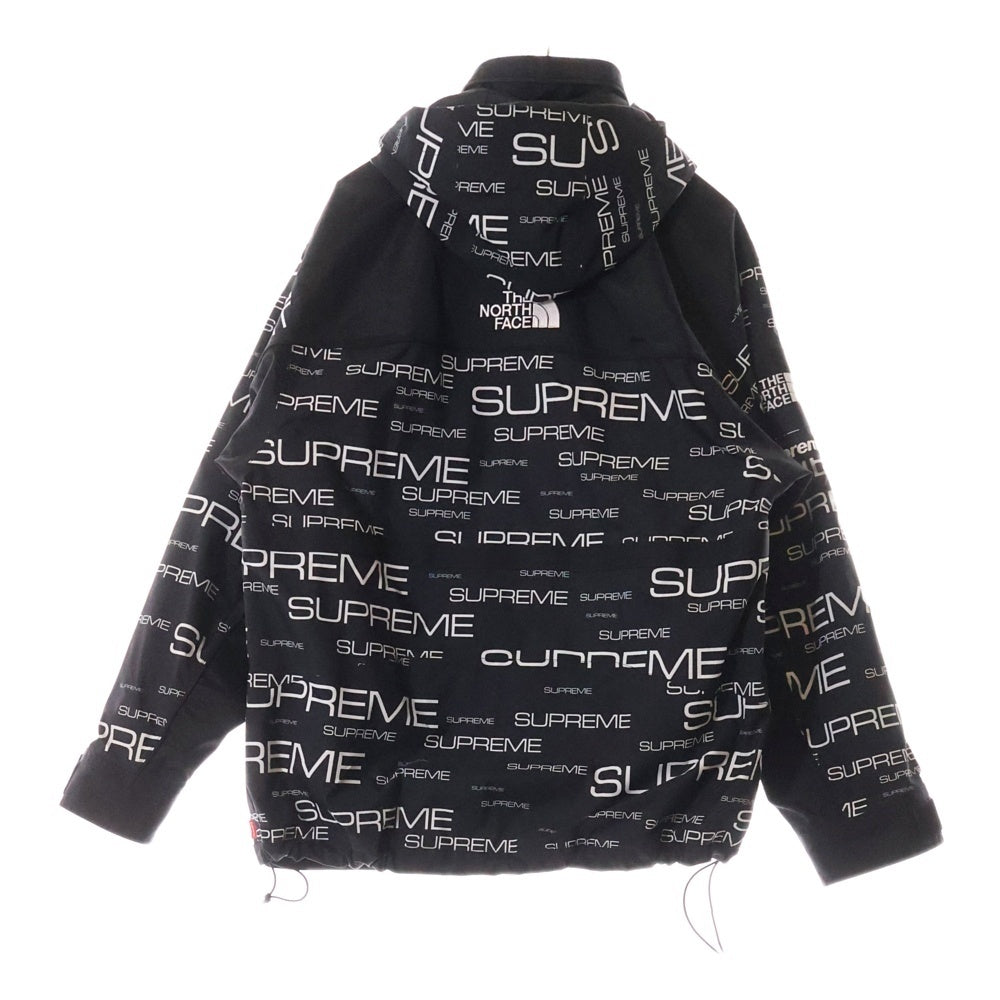 SUPREME(シュプリーム) 21AW ×THE NORTH FACE ザ ノースフェイス スティープ テック アポジー ロゴプリント 刺繍 マルチポケット フーデッド アノラックパーカー NP52102I