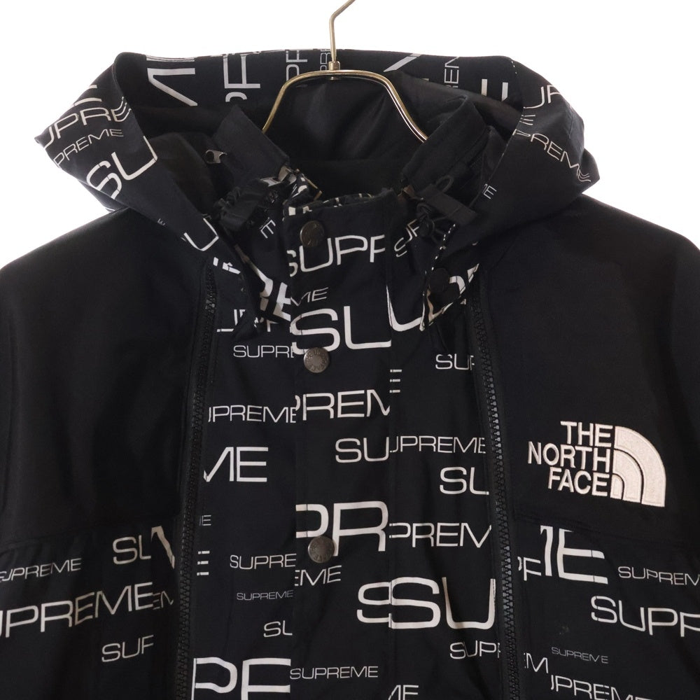 SUPREME(シュプリーム) 21AW ×THE NORTH FACE ザ ノースフェイス スティープ テック アポジー ロゴプリント 刺繍 マルチポケット フーデッド アノラックパーカー NP52102I