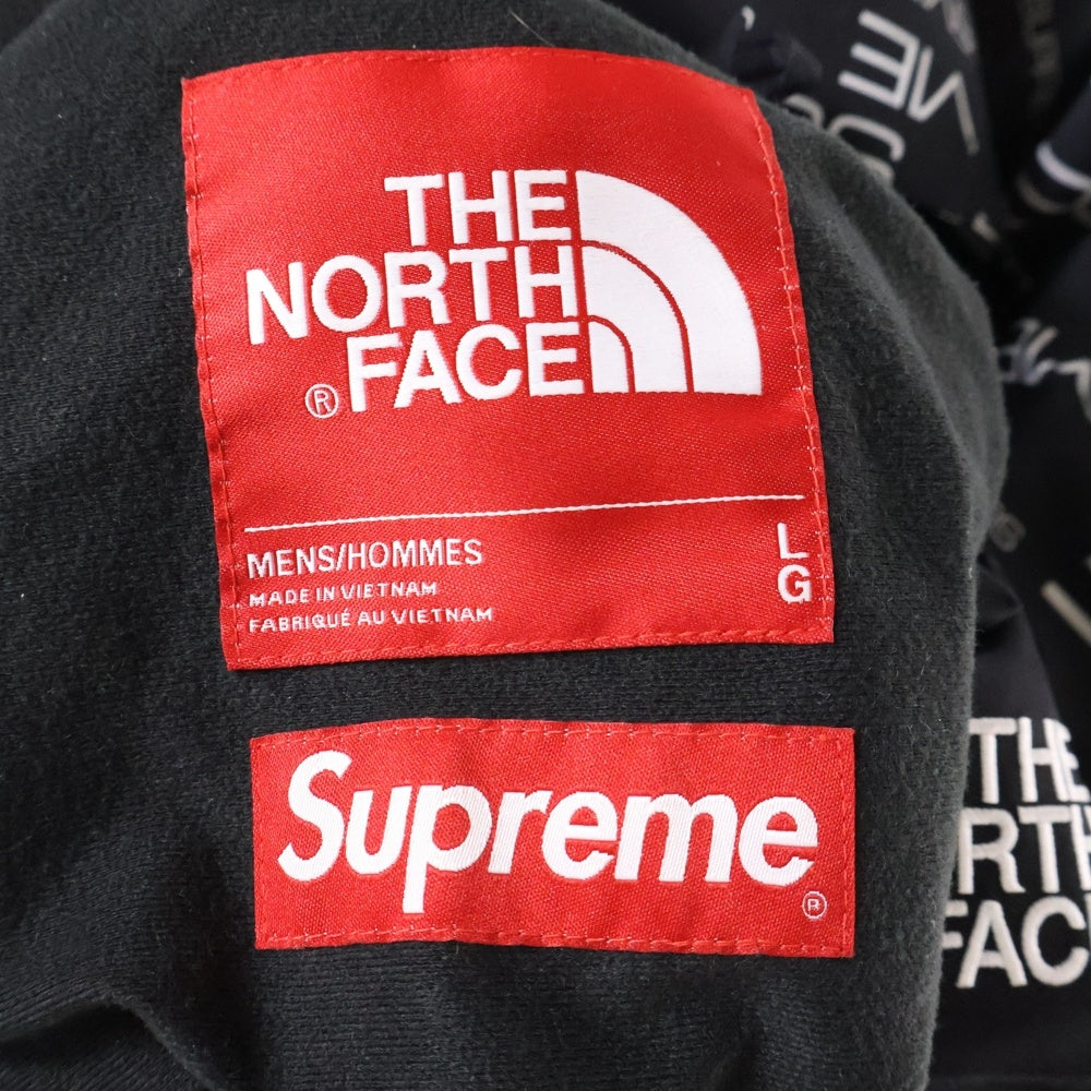 SUPREME(シュプリーム) 21AW ×THE NORTH FACE ザ ノースフェイス スティープ テック アポジー ロゴプリント 刺繍 マルチポケット フーデッド アノラックパーカー NP52102I