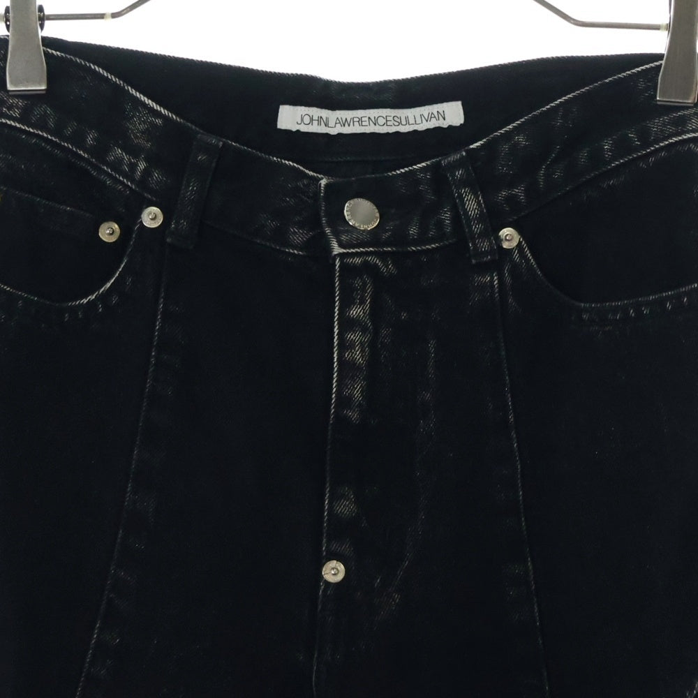JOHN LAWRENCE SULLIVAN(ジョンローレンスサリバン) WASHED DENIM HOLLOWED OUT PANTS ウォッシュド デニム ホロウド アウト パンツ ブラック レディース JLSW-49