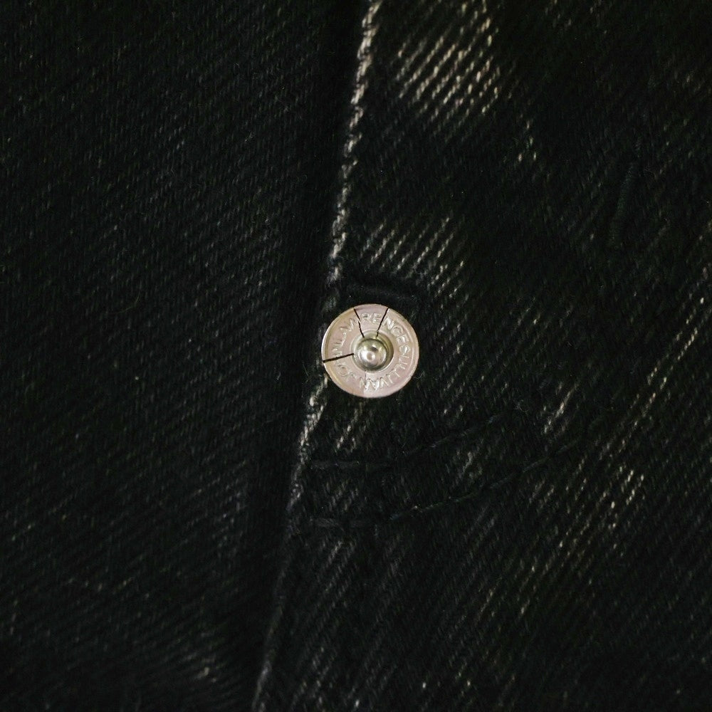JOHN LAWRENCE SULLIVAN(ジョンローレンスサリバン) WASHED DENIM HOLLOWED OUT PANTS ウォッシュド デニム ホロウド アウト パンツ ブラック レディース JLSW-49