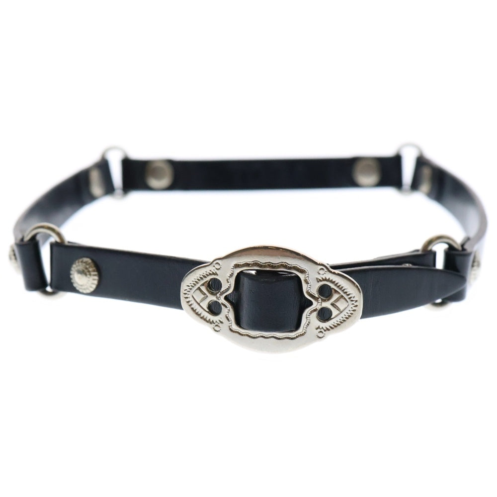 TOGA ARCHIVES(トーガアーカイブス) DOUBLE LEATHER BANGLE ダブルレザー バングル ブレスレット ブラック レディース TZ32-AK923