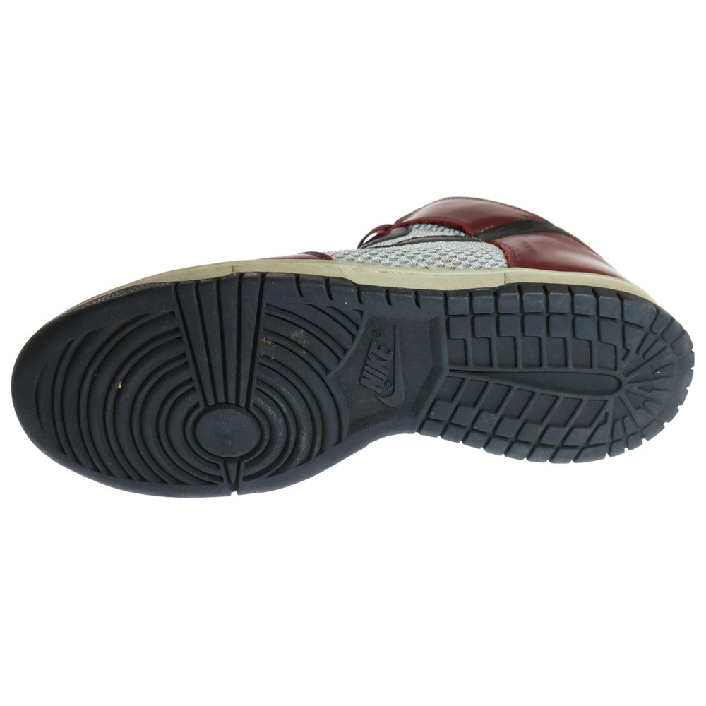 NIKE(ナイキ) 【観賞用 2004年製】 DUNK HIGH PREMIUM ダンク プレミアム ハイカットスニーカー シルバー/レッド US9.5/27.5cm 306968-601