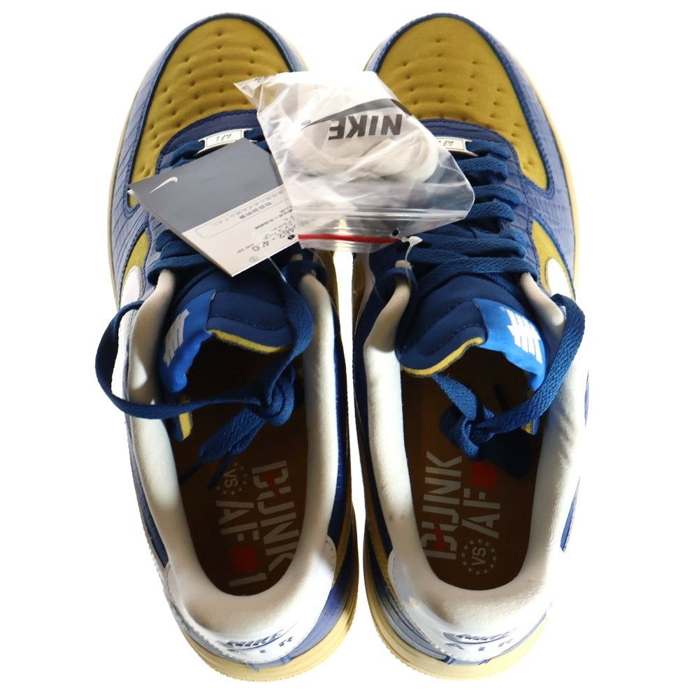 NIKE(ナイキ) ×UNDEFEATED AIR FORCE 1 LOW SP アンディフィーテッド エアフォース1 ローカットスニーカー ブルー/イエロー US12/30cm DM8462-400