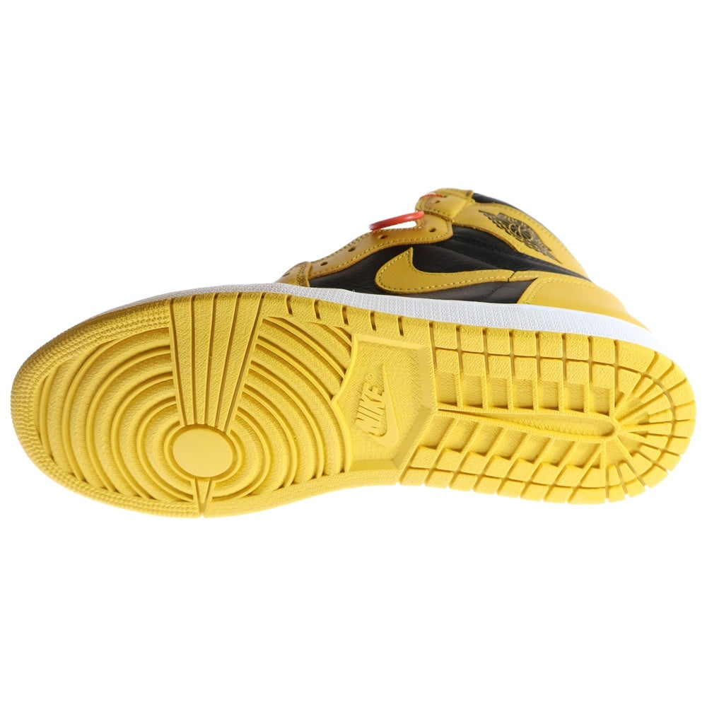 NIKE(ナイキ) AIR JORDAN1 RETRO HIGH OG POLLEN エアジョーダン 1 レトロ パラン ハイカットスニーカー ブラック/イエロー US12/30cm 555088-701