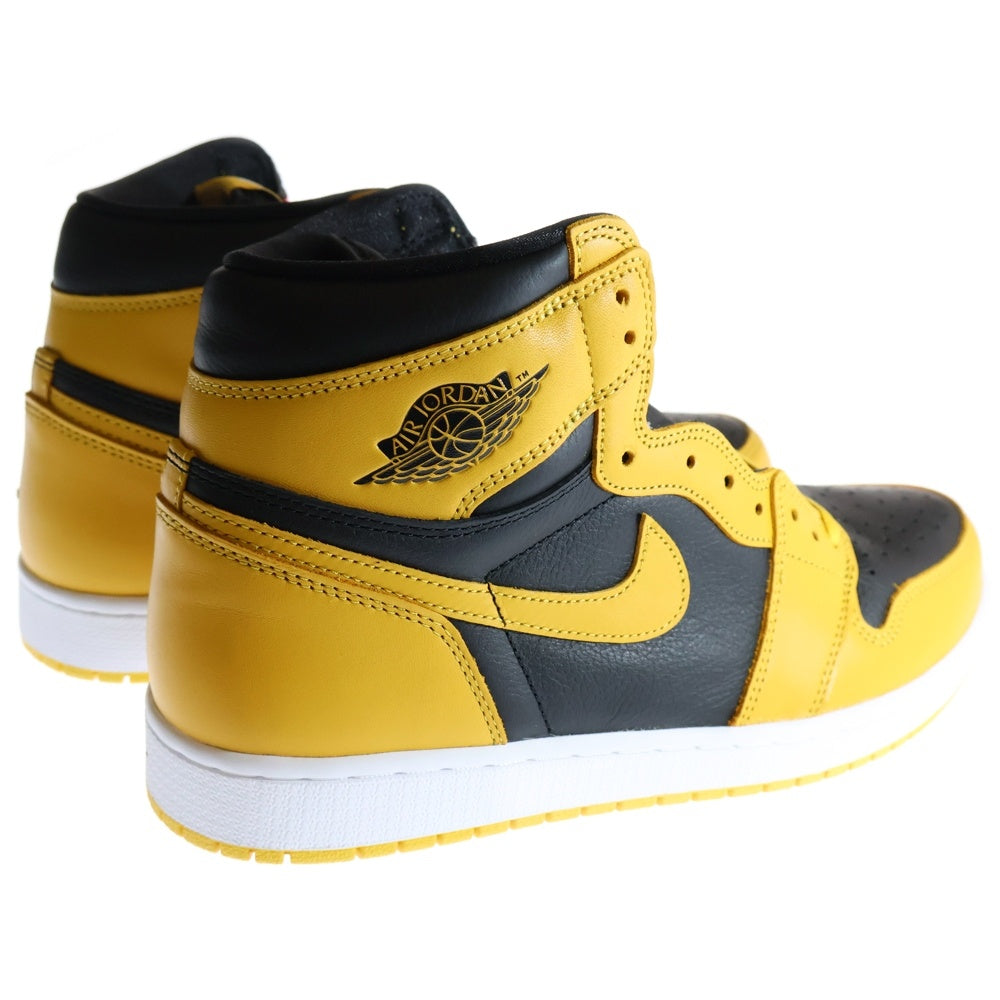 NIKE(ナイキ) AIR JORDAN1 RETRO HIGH OG POLLEN エアジョーダン 1 レトロ パラン ハイカットスニーカー ブラック/イエロー US12/30cm 555088-701