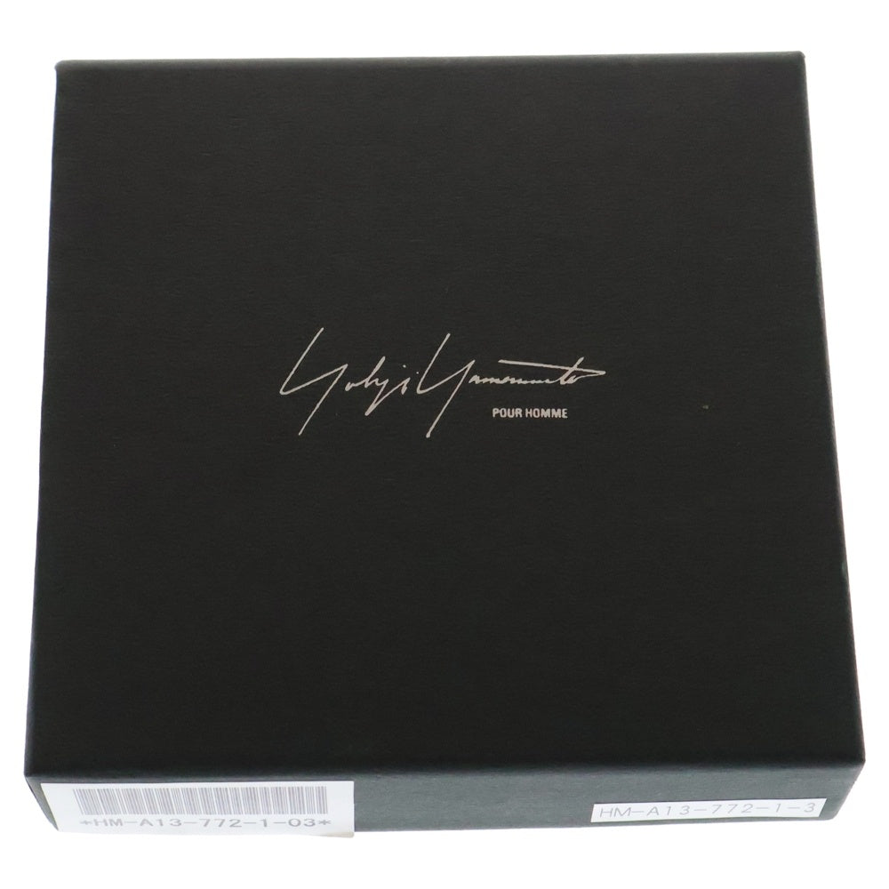 Yohji Yamamoto POUR HOMME(ヨウジヤマモト プールオム) 02AW スタッズ装飾 レザー ウォレットチェーン ブラック/シルバー HM-A13-772