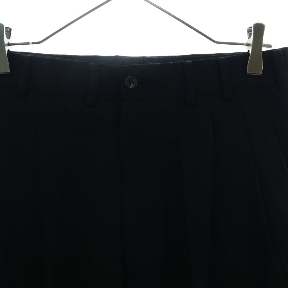 Yohji Yamamoto POUR HOMME(ヨウジヤマモト プールオム) 01AW ウール テーパード スラックス トラウザー ロング パンツ ブラック HV-P08-174