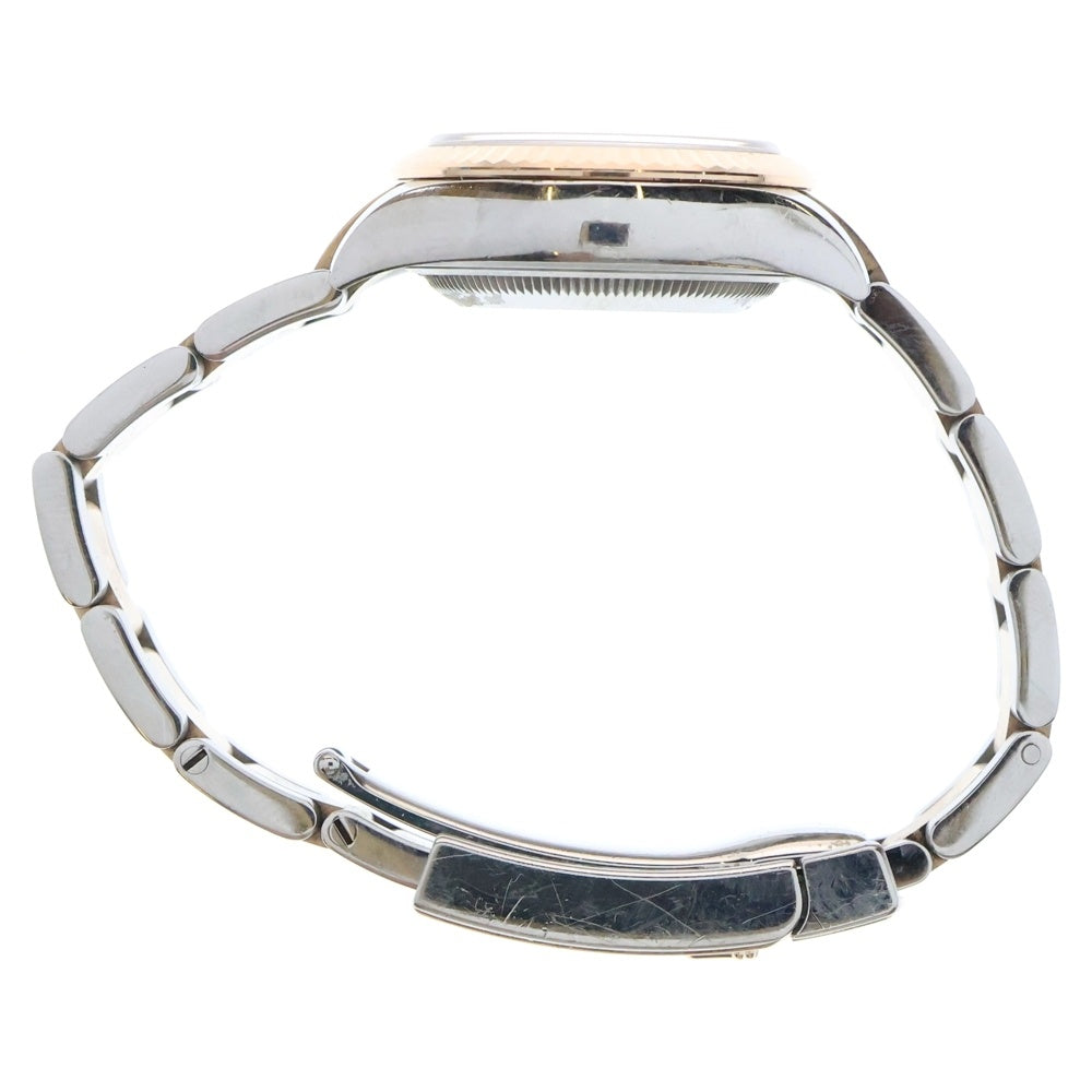 ROLEX(ロレックス) デイトジャスト 28 チョコレート文字盤 ダイヤモンド ステンレス 腕時計 ブラウン/シルバー 279171 レディース