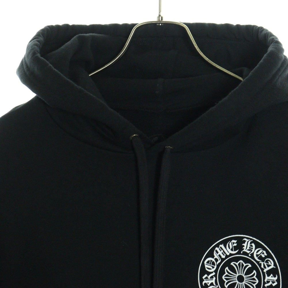 CHROME HEARTS(クロムハーツ) SWTSHRT HD ZIP LTD ロサンゼルス限定バックホースシュー ジップアップスウェットパーカー フーディ ブラック