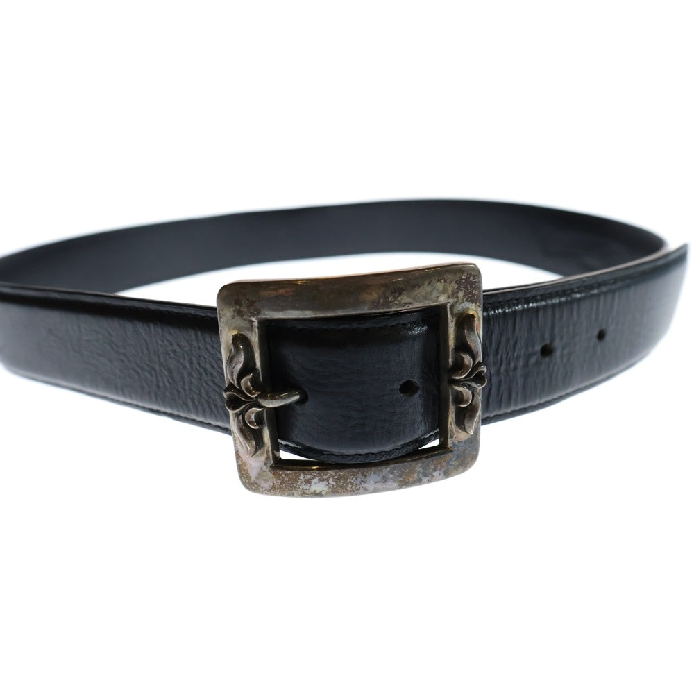CHROME HEARTS(クロムハーツ) BLT OTJ フィリグリー レザーベルト ブラック/シルバー