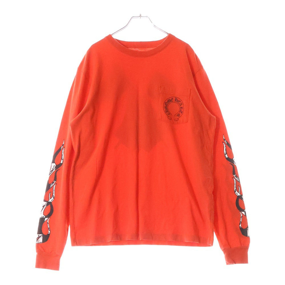 CHROMEHEARTS / クロムハーツMattyBoyオレンジ長袖カットソー CHROME HEARTS クロムハーツ（原本無） MATTY BOY PRO LINK