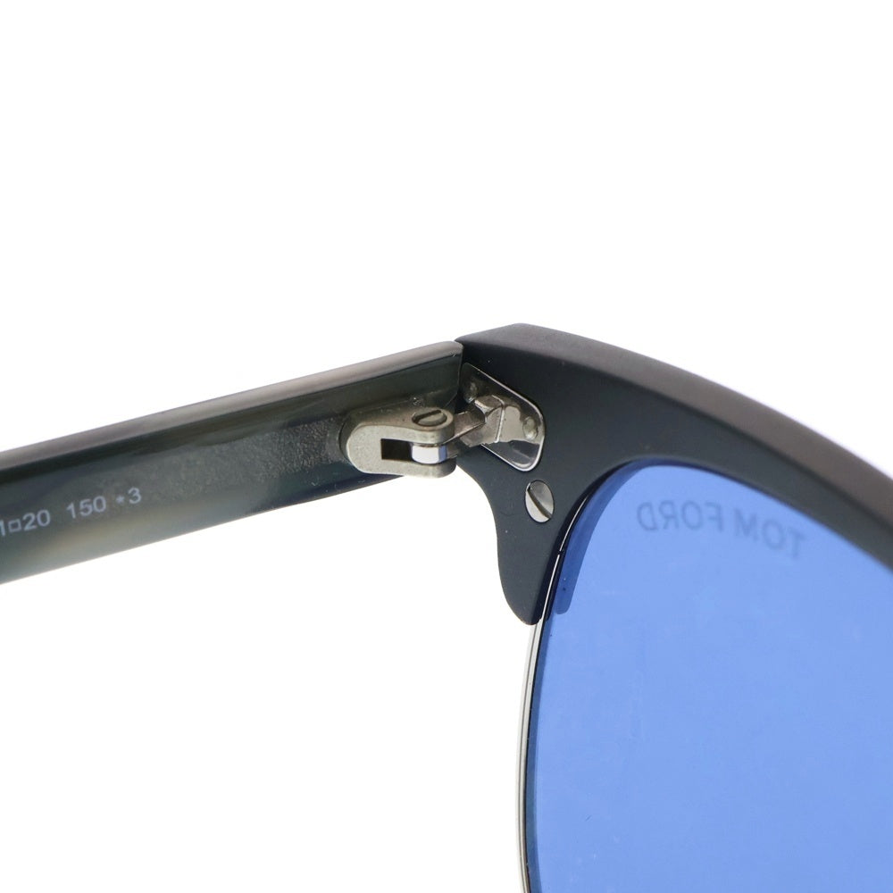 TOM FORD(トムフォード) Laurent-02 ハーフリム ウェリントン カラーレンズ サングラス アイウェア メガネ 眼鏡 グレー TF623