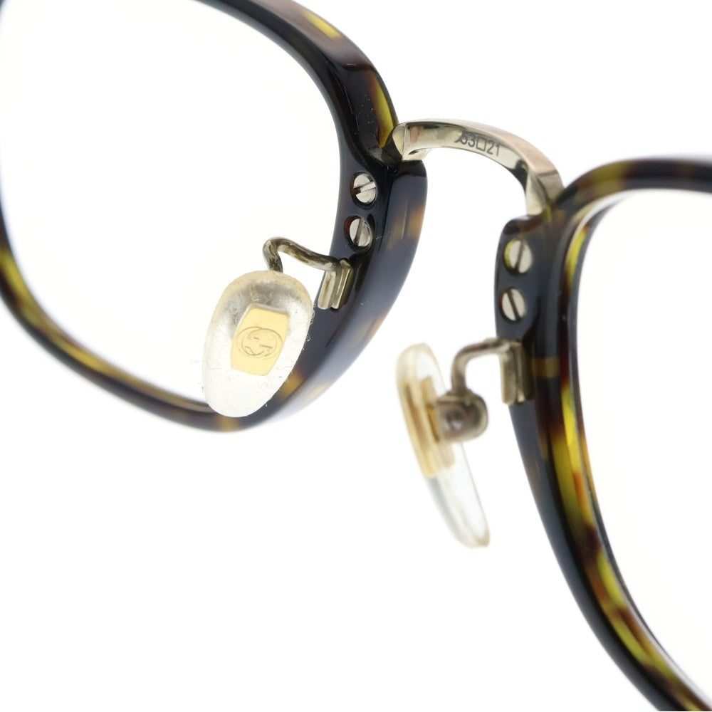 GUCCI(グッチ) スクエアフレーム カラーレンズ サングラス アイウェア メガネ 眼鏡 ブラウン GG0324OJ