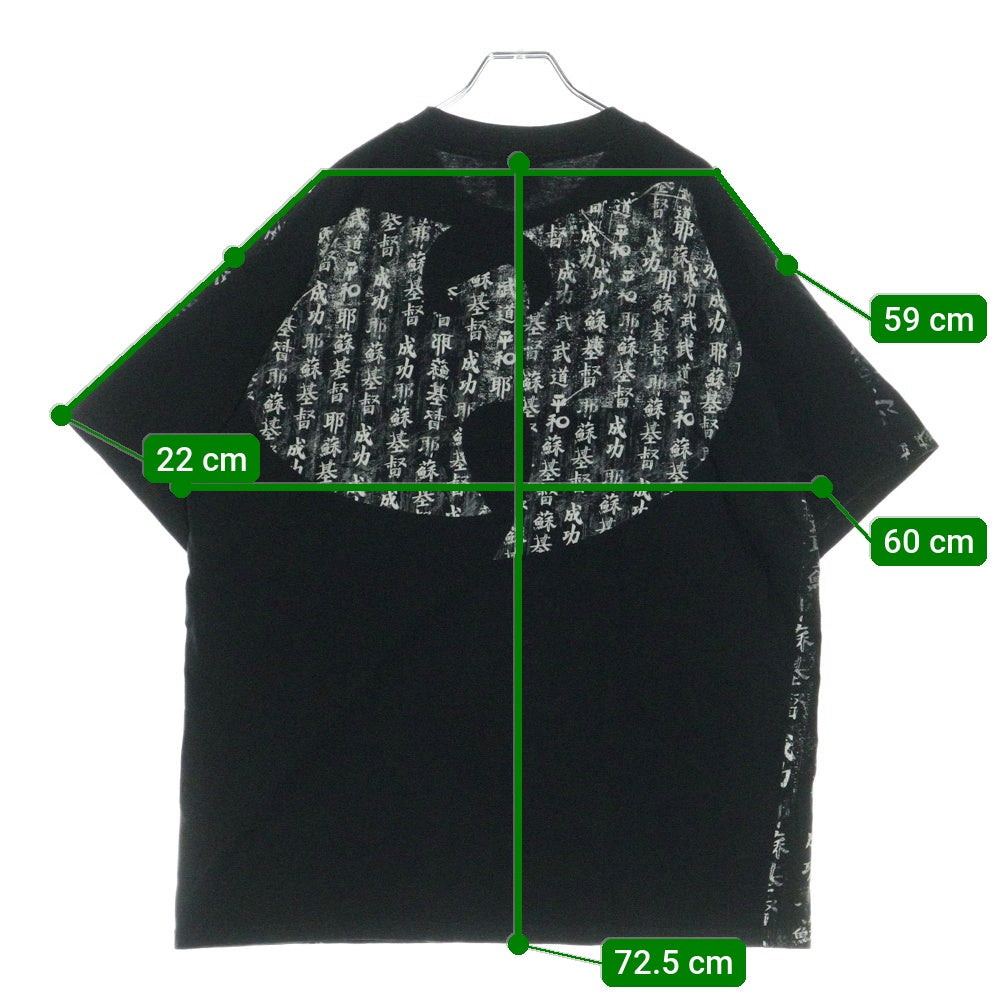 VINTAGE(ヴィンテージ) 00s WU-TANG CLAN KANJI TEE ウータンクラン 漢字 半袖Tシャツ ビンテージ ブラック