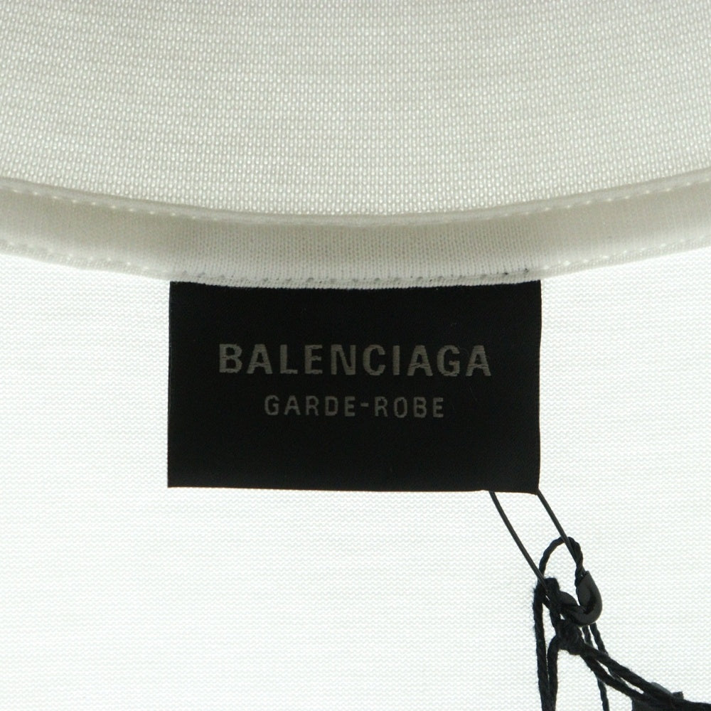 BALENCIAGA(バレンシアガ) ケアラベル バックプリント 半袖Tシャツ ホワイト 724514 TNVL9