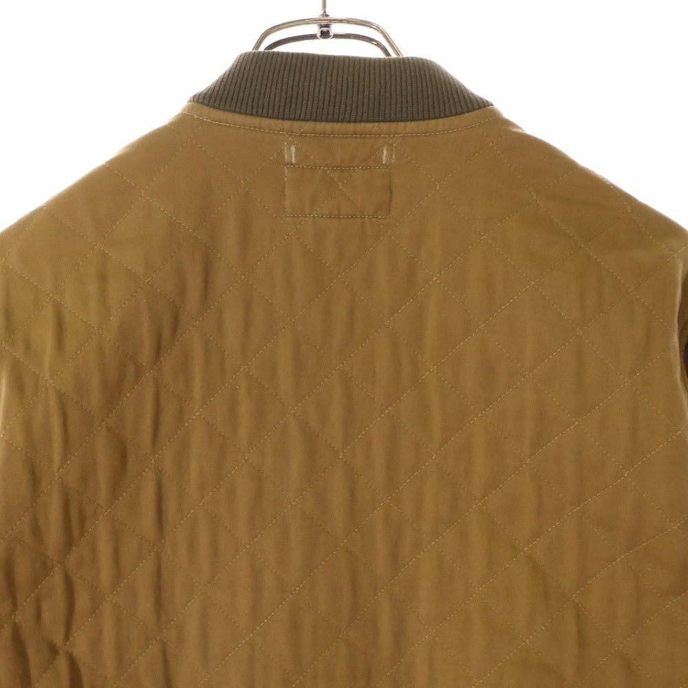 RRL(ダブルアールエル) コットン ジップアップキルティングジャケット ベージュ