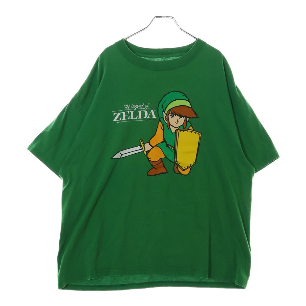 VINTAGE(ヴィンテージ) 00S The Legend Of Zelda ザ レジェンド オブ ゼルダ プリント クルーネック 半袖Tシャツ カットソー グリーン