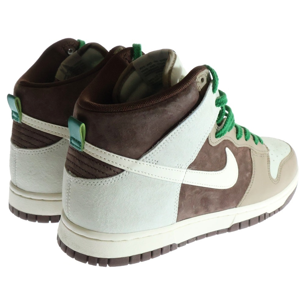 NIKE(ナイキ) DUNK HIGH RETRO PRM LIGHT CHOCOLATE ダンク レトロ ライト チョコレート ハイカットスニーカー ホワイト/ブラウン US8.5/26.5cm DH5348-100