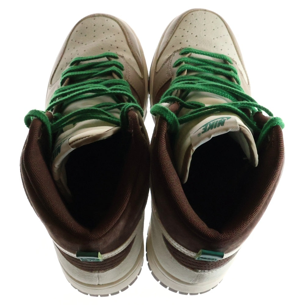 NIKE(ナイキ) DUNK HIGH RETRO PRM LIGHT CHOCOLATE ダンク レトロ ライト チョコレート ハイカットスニーカー ホワイト/ブラウン US8.5/26.5cm DH5348-100
