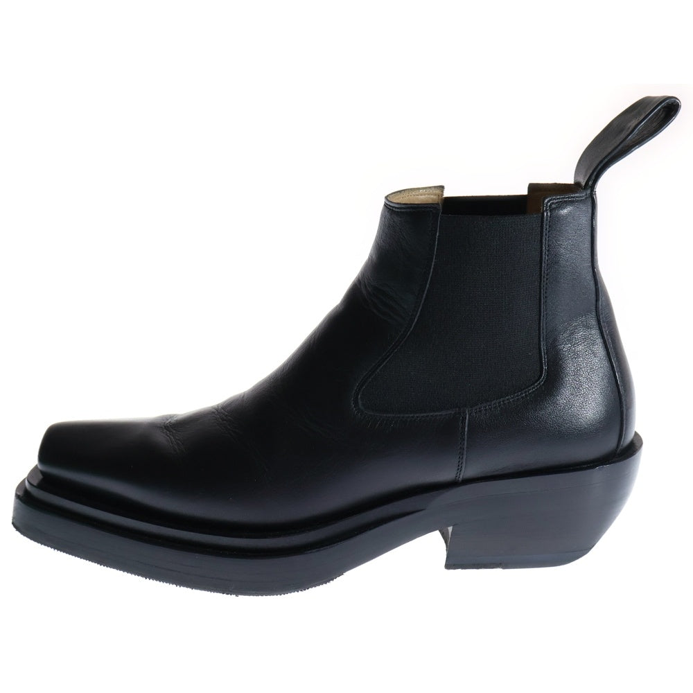 BOTTEGA VENETA(ボッテガヴェネタ) 20AW THE LEAN ザ リーン サイドゴア スクエアトゥ レザー ブーツ ブラック