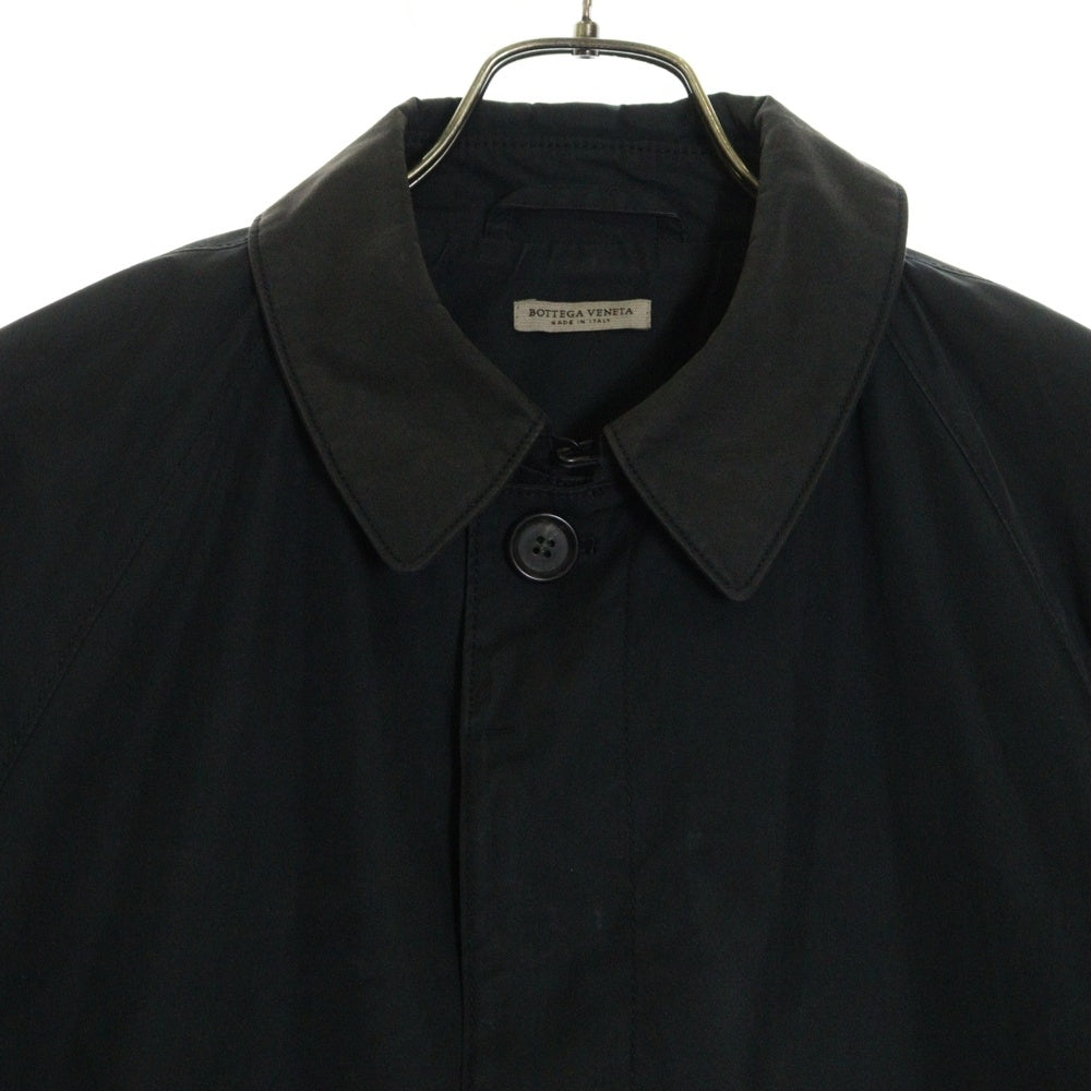 BOTTEGA VENETA(ボッテガヴェネタ) コットン ステンカラーコート ブラック 307868 VAQ82
