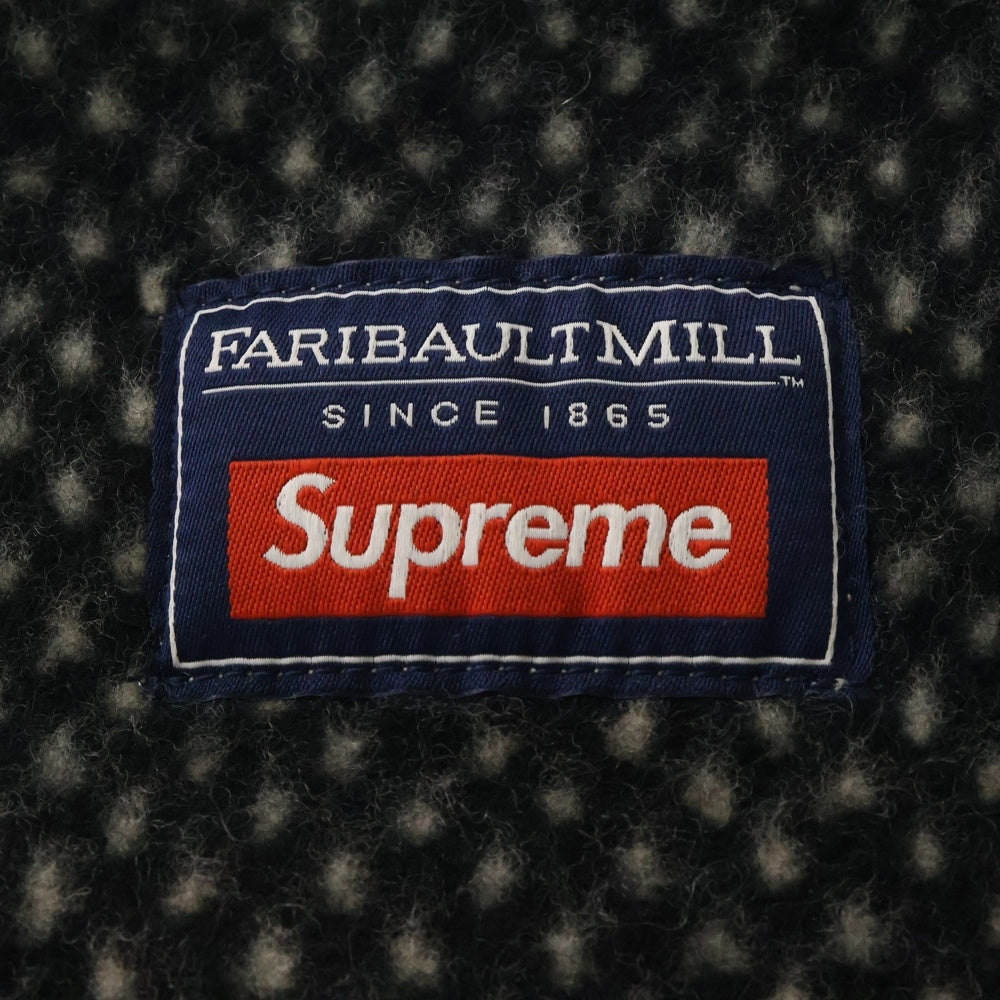 SUPREME(シュプリーム) 24AW Faribault Woolen Mill Kate Moss Throw Blanket ファリバルトウーレンミルズ ケイト・モス スローブランケット ブラック