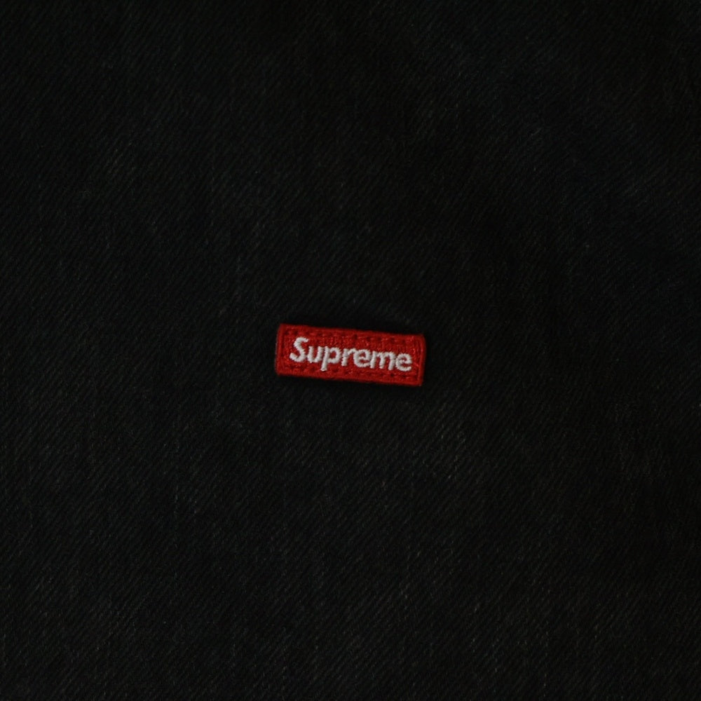 SUPREME(シュプリーム) 24SS Small Box Shirt スモールボックスロゴ ボタンダウン ウォッシュ加工 長袖シャツ ブラック