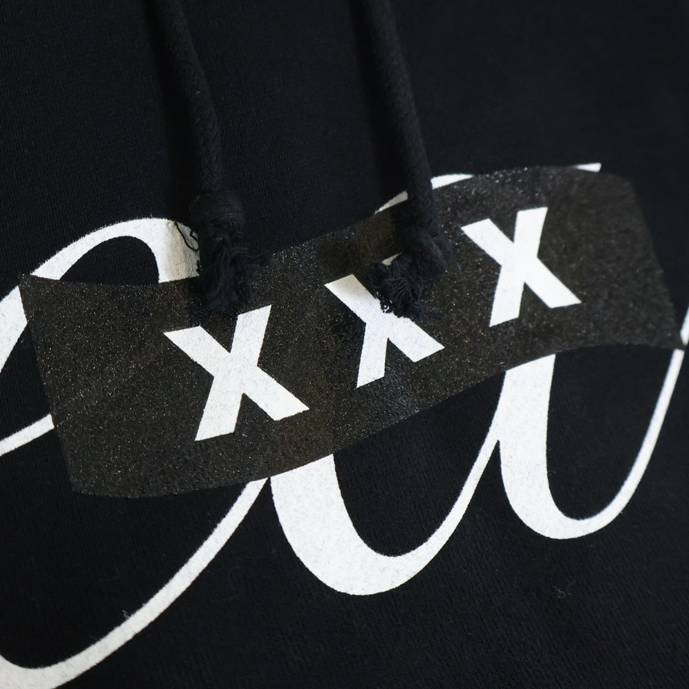 WIND AND SEA(ウィンダンシー) ×GOD SELECTION XXX HOODIE ゴッドセレクション トリプルエックス フロントロゴ プルオーバーパーカー フーディ ブラック WDS-C-GOD-23-Q3-08