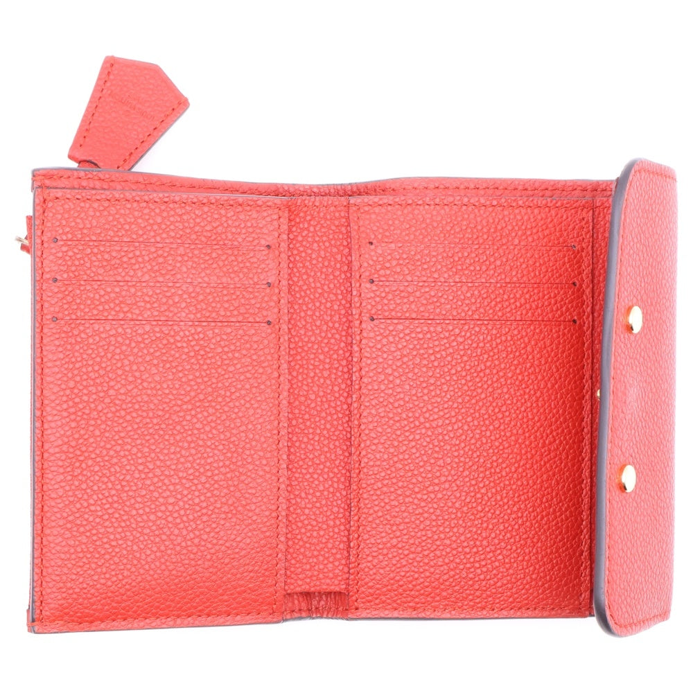 LOUIS VUITTON(ルイヴィトン) モノグラム アンプラント ポルトフォイユ ポンヌフ レザー コンパクトウォレット 三つ折り財布 レッド レディース M62185 TN4106
