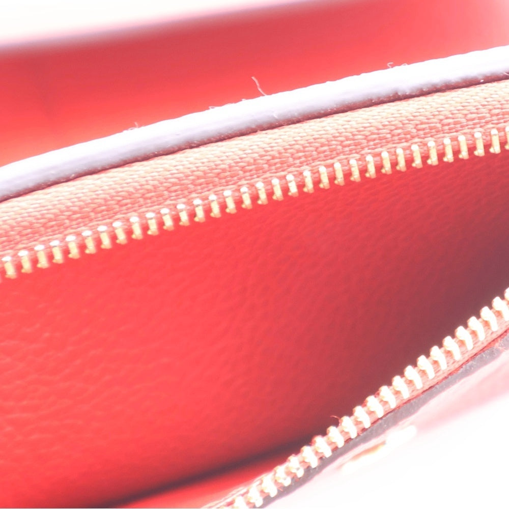 LOUIS VUITTON(ルイヴィトン) モノグラム アンプラント ポルトフォイユ ポンヌフ レザー コンパクトウォレット 三つ折り財布 レッド レディース M62185 TN4106
