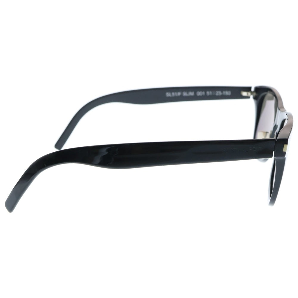 SAINT LAURENT PARIS(サンローランパリ) SL51/F SLIM サイドロゴ ウェリントン サングラス メガネ アイウェア ブラック