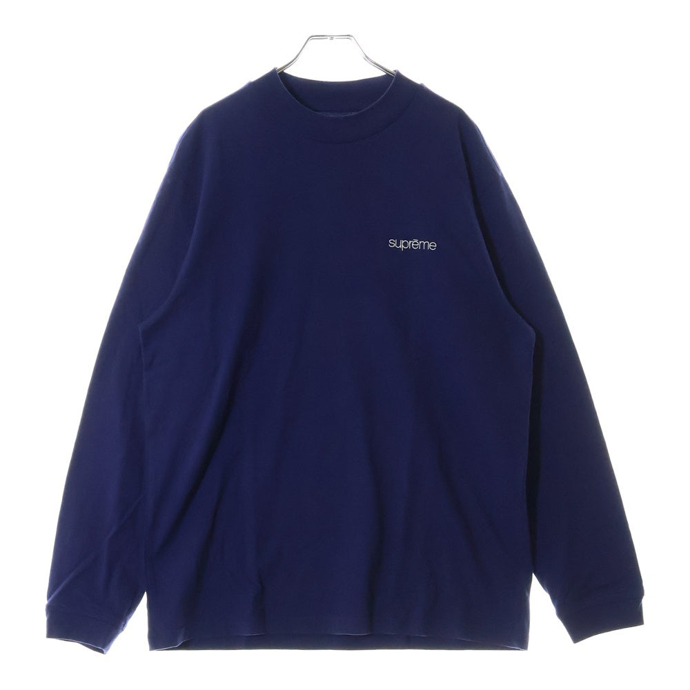 SUPREME(シュプリーム) 22AW Mock Neck L/S Top モックネック ロングスリーブ 長袖Tシャツ カットソー ブルー
