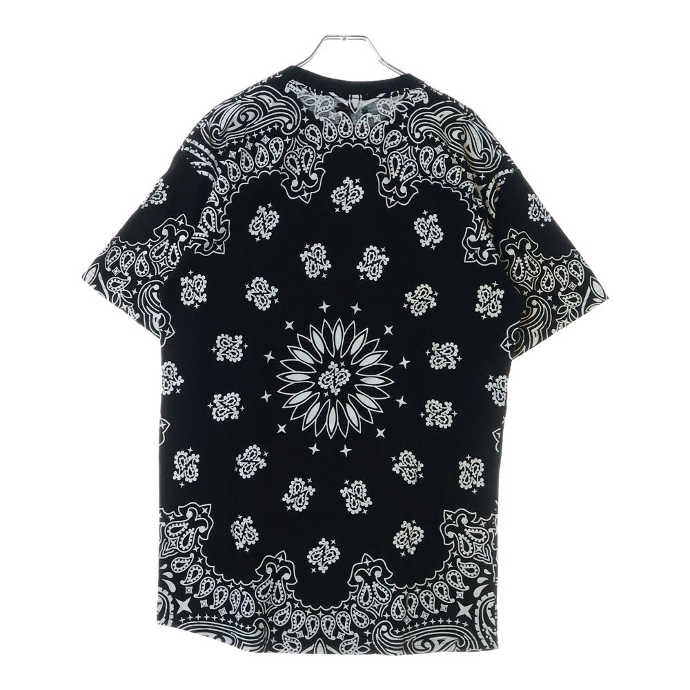 SUPREME(シュプリーム) 22AW ×Hanes Bandana Tagless Tee ヘインズ バンダナ クルーネック 半袖Tシャツ カットソー ブラック