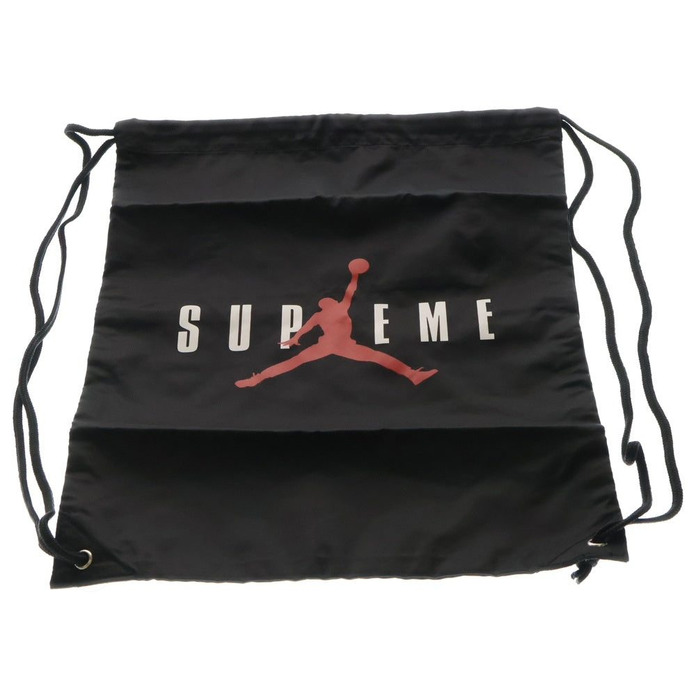 SUPREME(シュプリーム) 24AW ×Jordan Drawstring Bag ジョーダン ドローストリング バッグ ナップサック ブラック