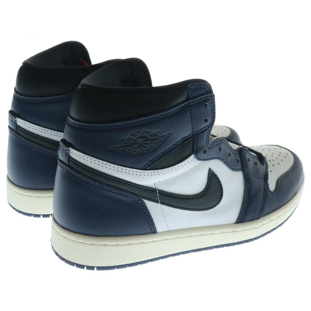 NIKE(ナイキ) AIR JORDAN 1 RETRO HIGH OG Midnight Navy エアジョーダン1 レトロ ミッドナイト ネイビー ハイカットスニーカー ネイビー/ホワイト US8.5/26.5cm DZ5485-401