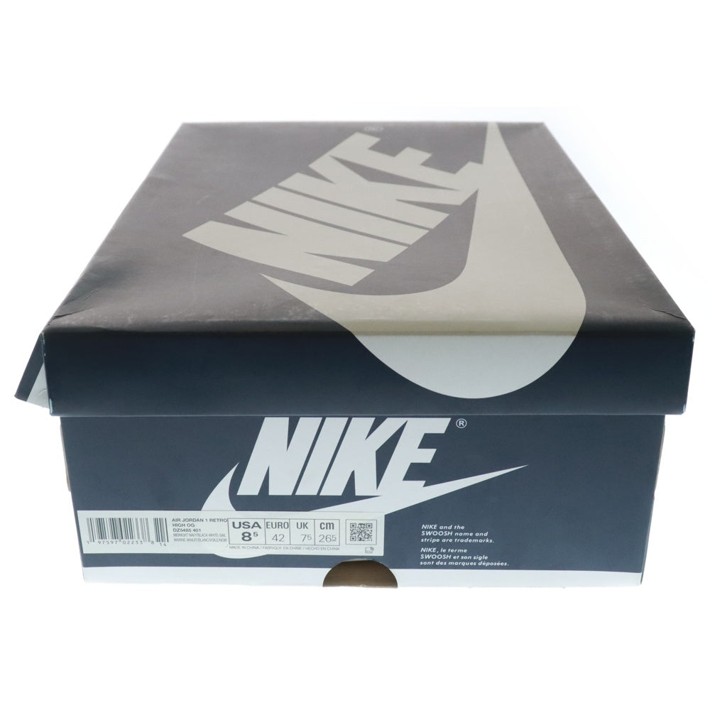 NIKE(ナイキ) AIR JORDAN 1 RETRO HIGH OG Midnight Navy エアジョーダン1 レトロ ミッドナイト ネイビー ハイカットスニーカー ネイビー/ホワイト US8.5/26.5cm DZ5485-401