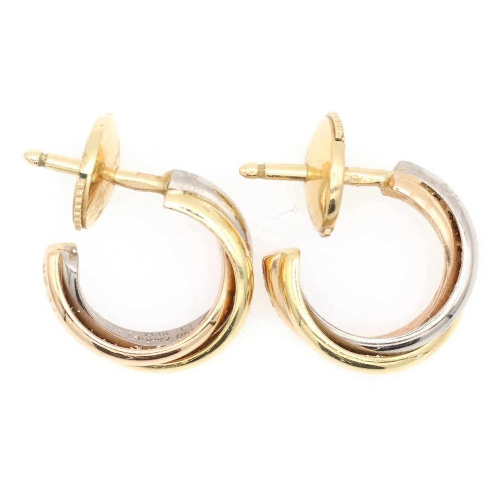 Cartier(カルティエ) K18YG WG PG トリニティ ゴールドピアス
