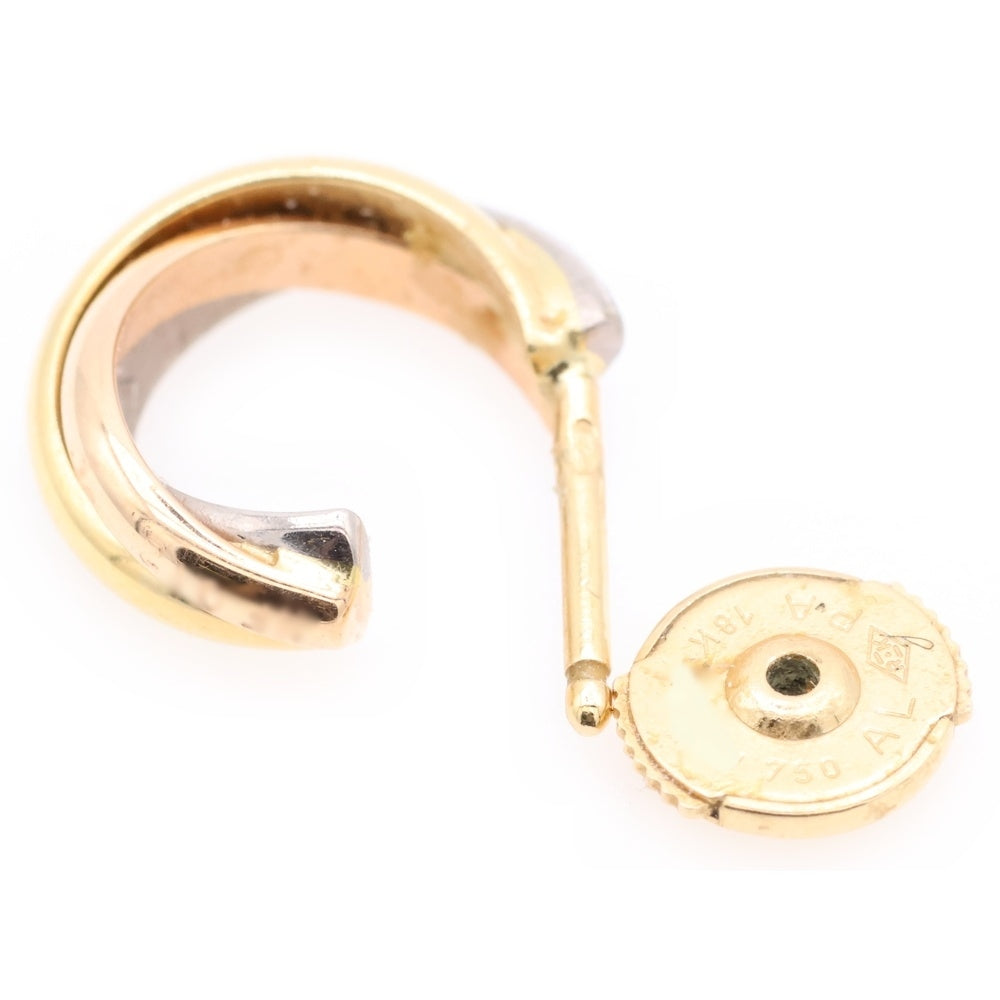 Cartier(カルティエ) K18YG WG PG トリニティ ゴールドピアス