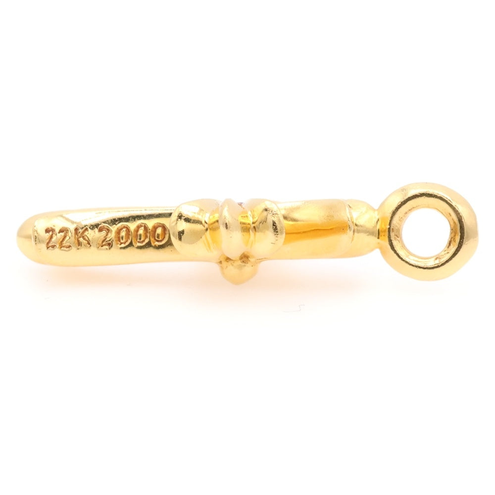 CHROME HEARTS(クロムハーツ) 22K TNY CRSF P/DIA タイニーファットクロス PAVEダイヤ ペンダントトップ ゴールド BCA033