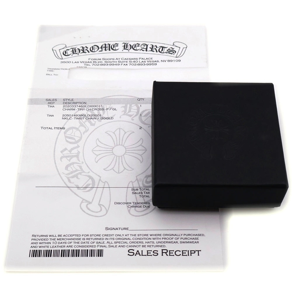 CHROME HEARTS(クロムハーツ) 22K TNY CRSF P/DIA タイニーファットクロス PAVEダイヤ ペンダントトップ ゴールド BCA033