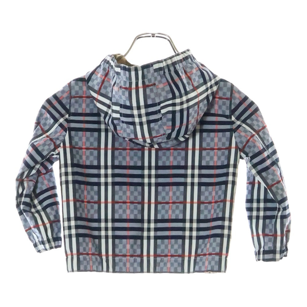 BURBERRY(バーバリー) ノヴァチェック コットン フーデッド リバーシブルジャケット ベージュ キッズ 8047917