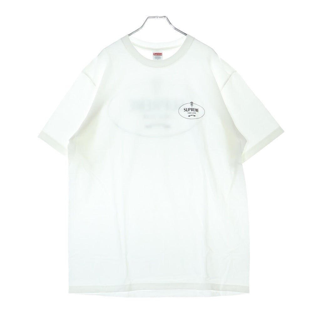 SUPREME(シュプリーム) 24AW CREST TEE クレストロゴプリント クルーネック半袖Tシャツカットソー ホワイト