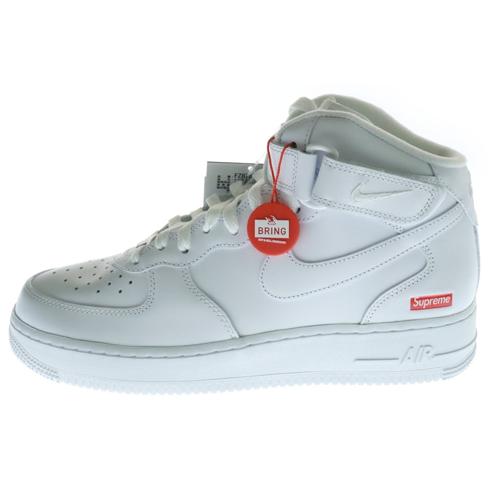 NIKE(ナイキ) ×SUPREME AIR FORCE 1 MID SP シュプリーム エアフォース ミッドカットスニーカー ホワイト US9.5/27.5cm FZ8784-100