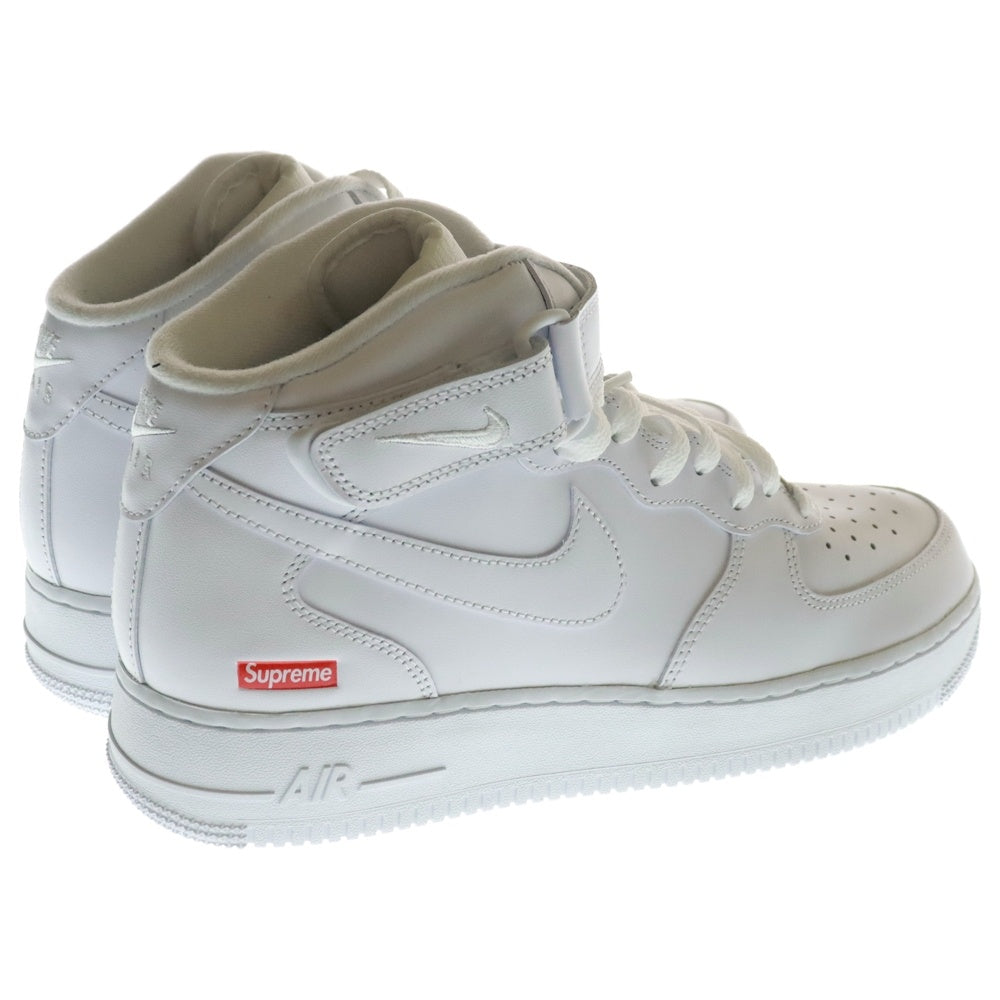 NIKE(ナイキ) ×SUPREME AIR FORCE 1 MID SP シュプリーム エアフォース ミッドカットスニーカー ホワイト US9.5/27.5cm FZ8784-100