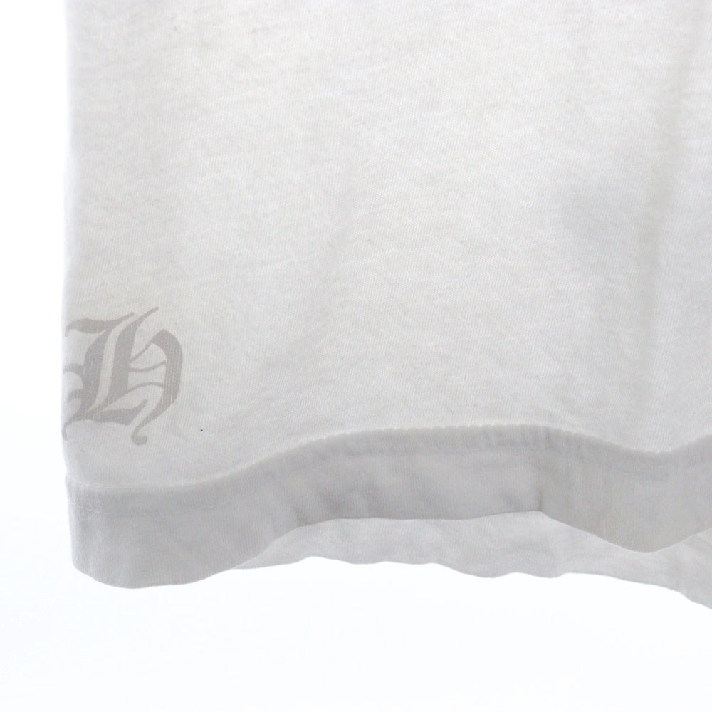 CHROME HEARTS(クロムハーツ) CH T-SHRT ロサンゼルス限定バックホースシュープリント クルーネック 半袖Tシャツ カットソー ホワイト