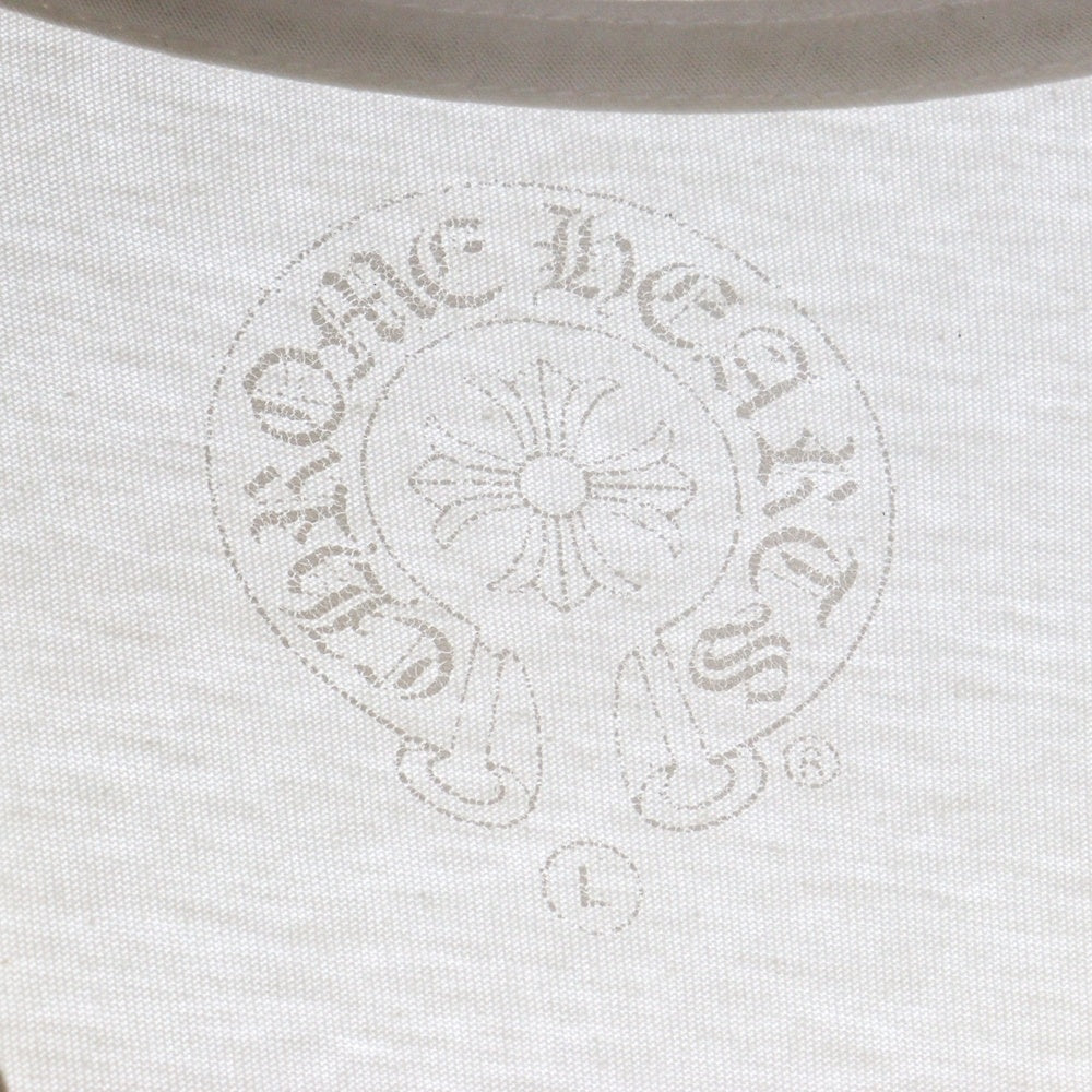 CHROME HEARTS(クロムハーツ) CH T-SHRT ロサンゼルス限定バックホースシュープリント クルーネック 半袖Tシャツ カットソー ホワイト