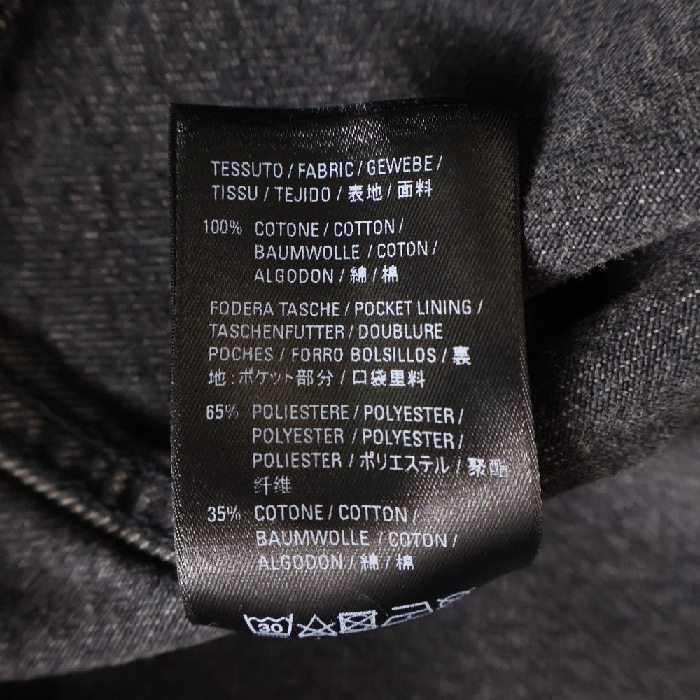 BALENCIAGA(バレンシアガ) Notre Dame Denim Jacket ノートルダム パックプリント デニムジャケット ブラック 646921 TBP47