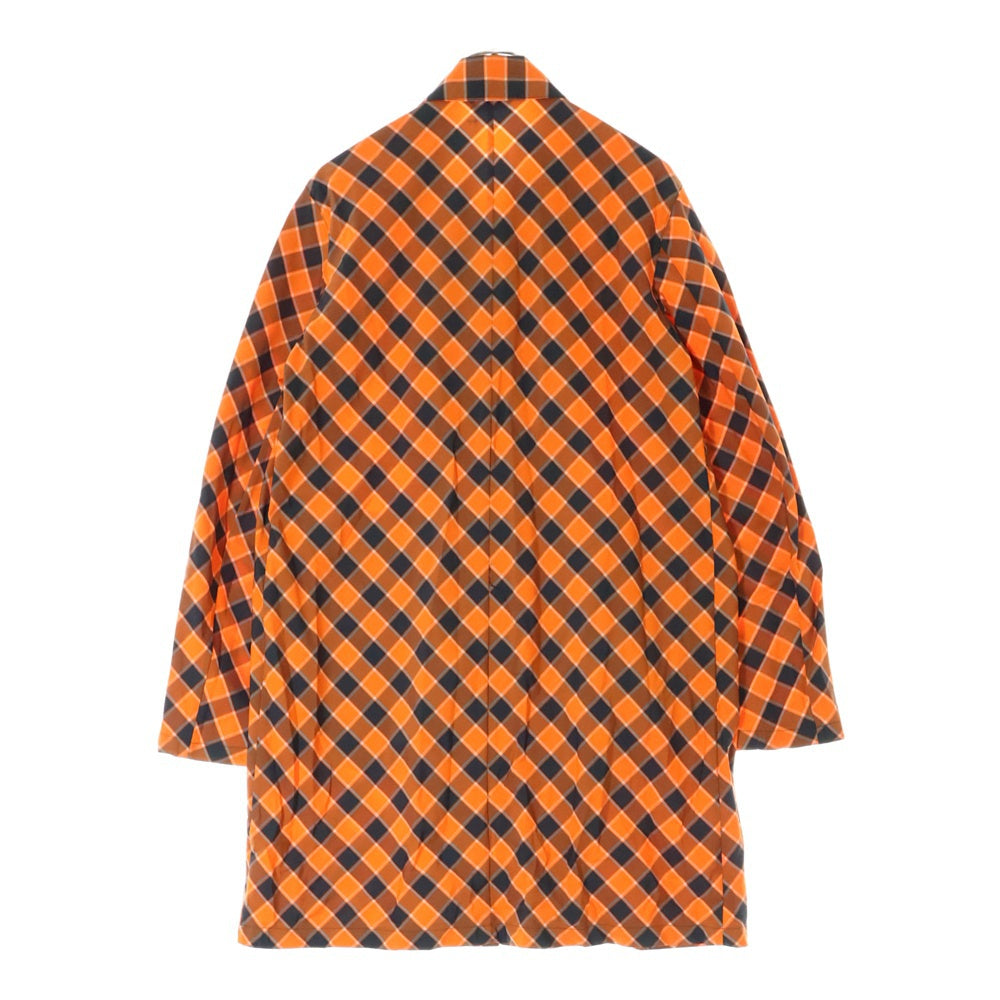 RAF SIMONS(ラフシモンズ) 12SS Nylon Coat ギンガムチェック ナイロンコート オレンジ RS6125